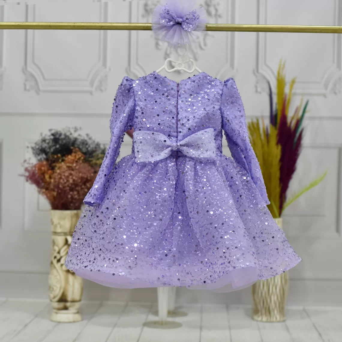 strapless open back dress Fairy Dust Magic Pastel Puff Sleeve Dress – Mia Belle Girls