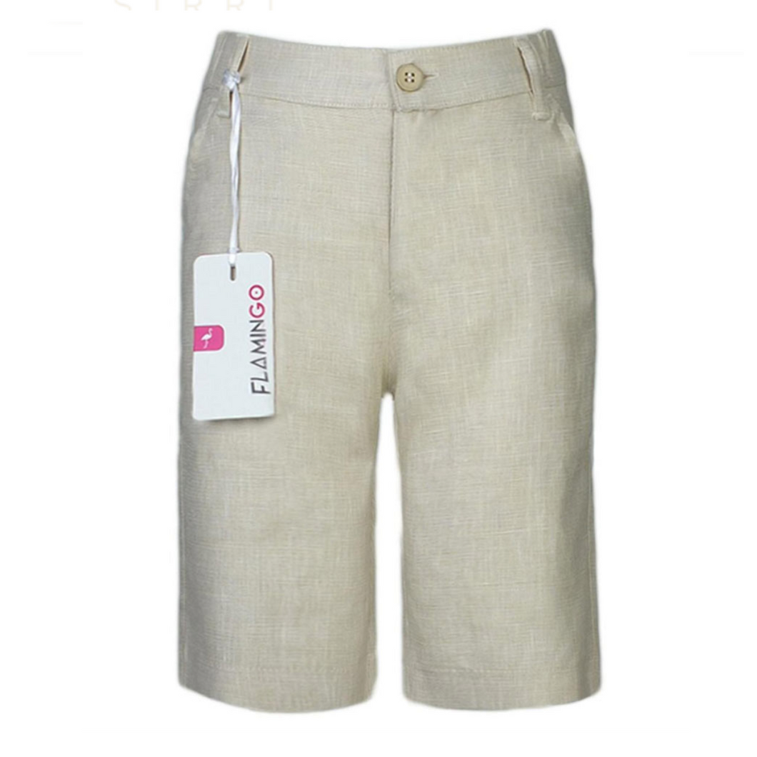 Linen Shorts Khaki